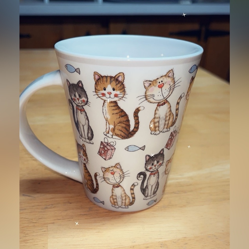 😻😸 EUC Casa Signature ‘Faithful Friends’ Cats Mugs 😸😻